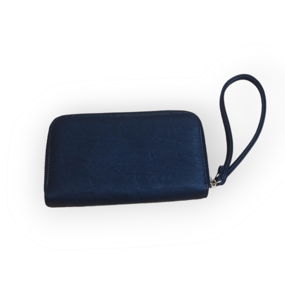 Adrienne Vittadini Zip Around Black Wallet - Picture 3 of 6